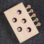 BeesClover Wooden 5 Mouse Holes Scratch Bite Resistant Interactive Toy for Pet Cat Mouse pet Gift