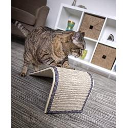 SmartyKat, Sisal Angle Ramp, Cat Scratcher, Interactive Cat Toy, Durable Wooden Structure with Natural Sisal Surface