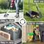 Dog Pooper Scooper, Adjustable Long Handle Rake & Scooper Set, Strong and Sturdy, Rust-Proof Metal Poop Scooper Perfect for Lawns & Gravel, Great for Small to Large Dogs