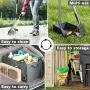Dog Pooper Scooper, Adjustable Long Handle Rake & Scooper Set, Strong and Sturdy, Rust-Proof Metal Poop Scooper Perfect for Lawns & Gravel, Great for Small to Large Dogs