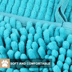 Skingwa Towel for Cleaning, Multifunctional Towel Dog Shower Towel Ultra Absorbent Microfiber Chenille Dog Bath Dry Towel for Grooming,13.8X31.5 inch