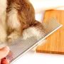 Pettom Pet Steel Grooming Tool Poodle Finishing Butter Comb, 7 1/2-inch L with Pet Nail Clippers Professional Stainless Steel