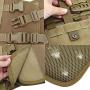 ZJDU K9 Dog Harness Handled MOLLE Vest,Tactical Dog Vest-Training Molle Harness-Tactical Dog Backpack-Pet Tactical -Vest Detachable Pouches,Black,M