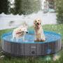 lunaoo Foldable Dog Pet Pool Portable Kiddie Pool for Kids, PVC Bathing Tub, Outdoor Swimming Pool for Large Small Dogs