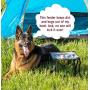 Leashboss Camping Feeder Single Outdoor Elevated Dog Bowl, 10.5” Travel Raised Dog Feeder for Medium and Large Dogs, Includes 2 Quart Stainless Steel Bowl