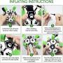 Dog Soccer Ball Toy, Interactive Dog Toys Soccer Ball with Grab Tabs ,Water Dog Toy for Large Medium Small Breeds,Durable Outdoor Herding Jolly Ball Toy for Dog Present Gift