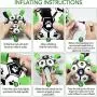 Dog Soccer Ball Toy, Interactive Dog Toys Soccer Ball with Grab Tabs ,Water Dog Toy for Large Medium Small Breeds,Durable Outdoor Herding Jolly Ball Toy for Dog Present Gift