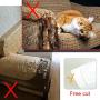 Bihuo Anti-Scratch Cat Protector Tape for Wood Furniture and Sofas Sheets, Transparent Deterrent, Leather Couches-Long Lasting Sheild Indoor Protector- 10 PCs