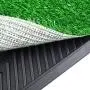TSIANHUZY Dog Grass Pad with Tray, Artificial Turf Dog Grass Pee Pad Potty Training for Indoor Outdoor Use, Washable Replacement Potty Mat for Puppy and Small Pet - with a Pet Poop Pick-up Tool