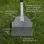 LUFFWELL Pooper Scooper for Large Dogs, Metal Aluminum Tray and Spade Poop Scoop Set with Adjustable Stainless Steel Long Handle, Pet Waste Removal Heavy Duty Poop Scooper LUFFWELL Pooper Scooper for Large Dogs, Metal Aluminum Tray and Spade Poop Scoop Set with Adjustable Stainless Steel Long Handle, Pet Waste Removal Heavy Duty Poop Scooper