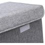 Geyecete Linen Dog Storage Basket Bin Chest Organizer with Lid and Handles - Perfect for Organizing Dog Toys, Dog Clothing, Storage Trunk