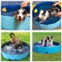 Tommino Pet Supplies Foldable Pet Bath Pool Mini Plastic Pool Collapsible Dogs Cats Bathing Tub Pool Kiddie Pool Mini Swimming Pool Hard Plastic Wading Pools for Kids and Pets Portable Pool Bath Tub