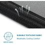 HIPIPET Cat Hammock Window Resting Seat Perch Cat Bed for Indoor Cats Sleeping Heavy Duty Suction Cups Breathable Washable Mesh Durable Frame…