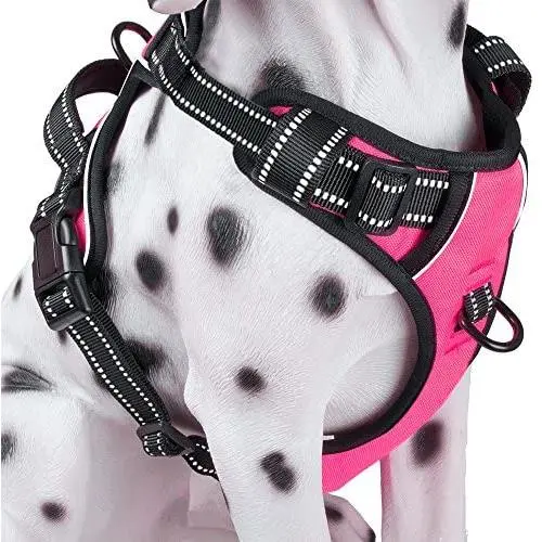 PoyPet No Pull Dog Harness, Reflective Vest Harness with 2 Leash Attachments and Easy Control Handle for Small Medium Large Dog PoyPet No Pull Dog Harness, Reflective Vest Harness with 2 Leash Attachments and Easy Control Handle for Small Medium Large Dog