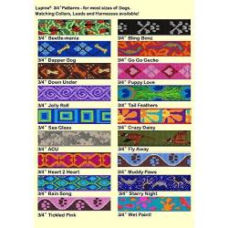 Lupine 3/4'' Go Go Gecko Roman Dog Harness for Small to Medium Dogs