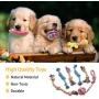 KIPRITII Dog Chew Toys for Puppy - 18 Pack Puppies Teething Chew Toys for Boredom, Pet Dog Chew Toys with Rope Toys, Dog Squeaky Toy for Puppy and Small Dogs