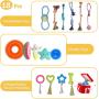 KIPRITII 18 Pack Super Value Puppy Toys, Puppy Teething Chew Toys with Rope Toys, Dog Bite Toys and More Squeaky Toys for Small Dogs