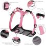 Coastal - Walk Right - Front-Connect Padded Dog Harness, Red, SML (16''-24'')