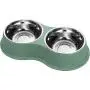 EpetsLove Dog Bowls Double Stainless Steel Dog Water and Food Bowls with Non-Slip Resin Station, Pet Feeder Bowls for Puppy Medium Dogs Cats EpetsLove Dog Bowls Double Stainless Steel Dog Water and Food Bowls with Non-Slip Resin Station, Pet Feeder Bowls for Puppy Medium Dogs Cats