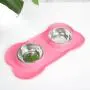 Hubulk Pet Dog Bowls 2 Stainless Steel Dog Bowl with No Spill Non-Skid Silicone Mat + Pet Food Scoop Water and Food Feeder Bowls for Feeding Small Medium Large Dogs Cats Puppies Hubulk Pet Dog Bowls 2 Stainless Steel Dog Bowl with No Spill Non-Skid Silicone Mat + Pet Food Scoop Water and Food Feeder Bowls for Feeding Small Medium Large Dogs Cats Puppies