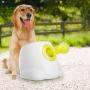 JKQ Max Size Pet Automatic Ball Launcher Dog Interactive Fetch Toy Dog Tennis Ball Throwing Machine Automatic Pet Tennis Ball Thrower 3pcs Balls (6.5cm)