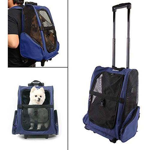 ASOOLL Pet Trolley Travel Bag pet Double Trolley case pet Out Portable with Dog Backpack Teddy ASOOLL Pet Trolley Travel Bag pet Double Trolley case pet Out Portable with Dog Backpack Teddy
